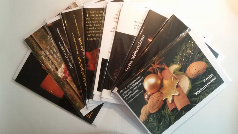 9er-Set Weihnachtskarten