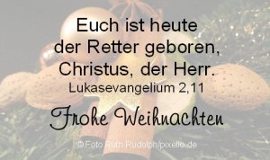 Aufkleber Weihnachten Lk 2,11