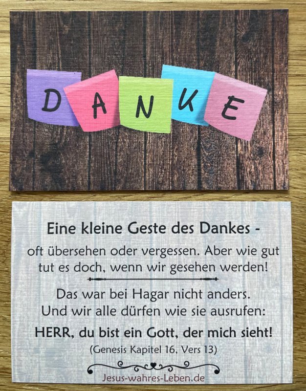 Danke-Kärtchen Post-it