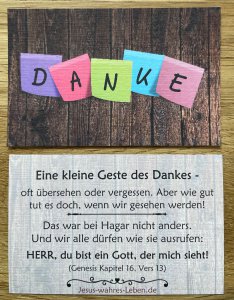 Danke-Kärtchen Post-it
